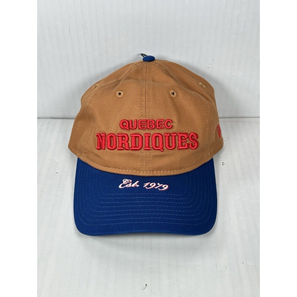 New Era Quebec Nordiques Bronze 9TWENTY Adjustable Strapback Hat Cap NHL